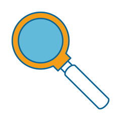 magnifying glass isolated icon