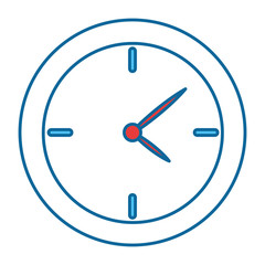 time clock isolated icon