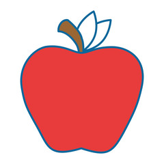 apple fresh fruit icon