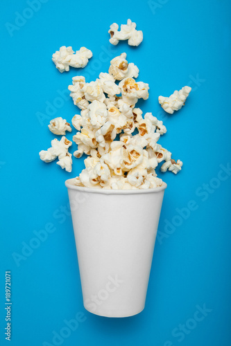 Download "White paper cup with popcorn, mock up. Copy space." Stock photo and royalty-free images on ...