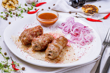 Kebab of veal