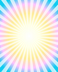 Colorful rays background