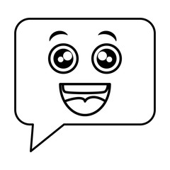 speech bubble kawaii character