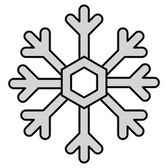 snowflake weather isolated icon