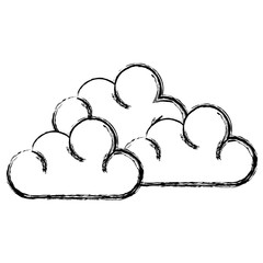 weather cloud isolated icon