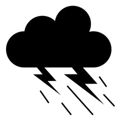 weather cloud rainy with ray