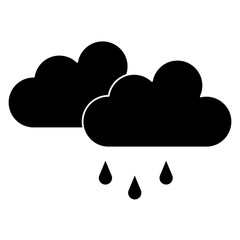 weather cloud rainy icon