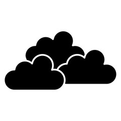 weather cloud isolated icon