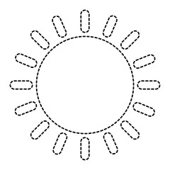 summer sun isolated icon