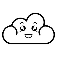 weather cloud isolated icon