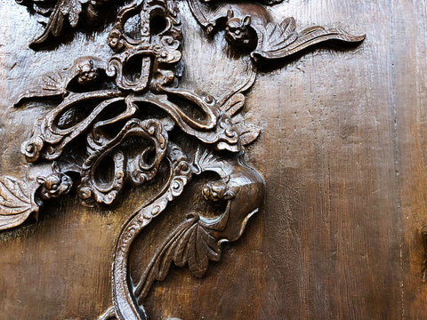 chinese carving wood texture