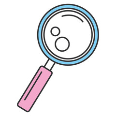 magnifying glass isolated icon