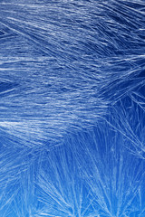 Frost pattern on a window glass