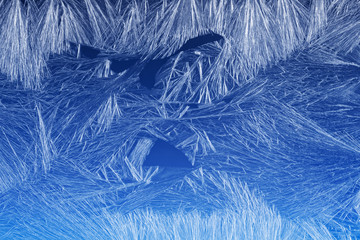 Obraz premium Frost pattern on a window glass