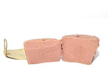 patè di pollo a fette pronto per l'aperitivo