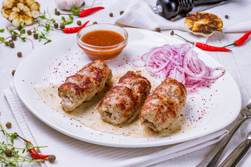 Kebab of veal