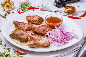 skewers of pork