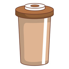 coffee in plastic container