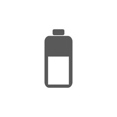 Semi half battery icon. Battery vector illustration icons.