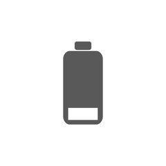 Semi half battery icon. Battery vector illustration icons.