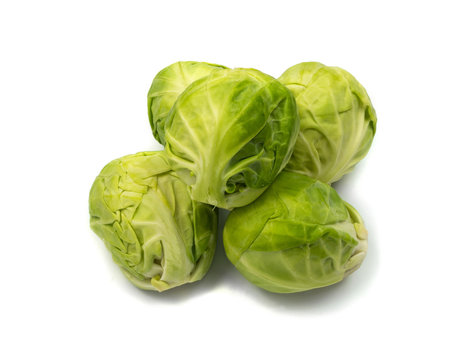 Green Brussel Sprouts Isolated