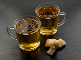 Glass of Beer on Black