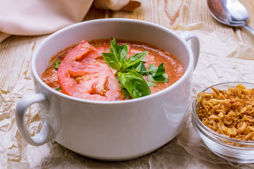 Cream of tomato soup