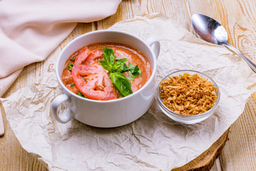 Cream of tomato soup