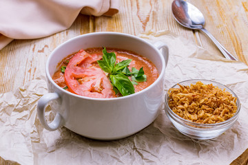 Cream of tomato soup