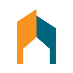 Abstract Commercial Home Residential Symbol Design