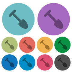 Shovel color darker flat icons