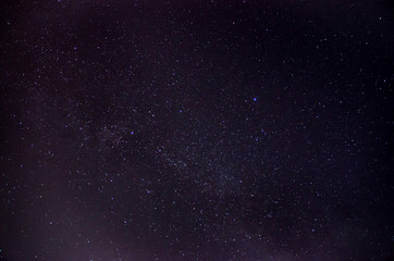 Black night sky plenty of stars with