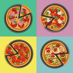 four pizza