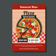 pizza brochure template