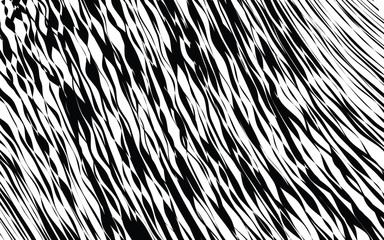 Black and White Wave Stripe Optical Abstract Background