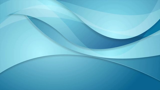 Abstract blue corporate waves motion design. Seamless looping. Video animation Ultra HD 4K 3840x2160