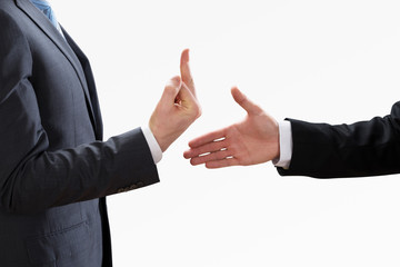 Businessperson Showing Fuck Off With The Middle Finger