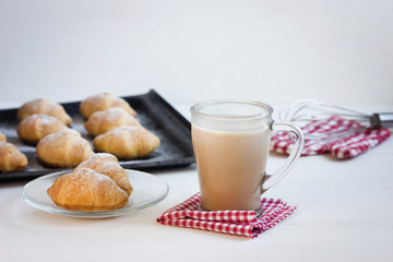 breakfast, vorninig, croissants, coffee, cocoa
