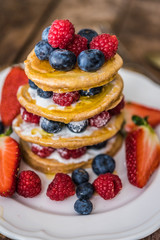 Pancakes with berries 