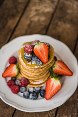 Pancakes with berries 