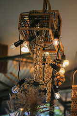 Fototapeta na wymiar Diy lamps close up