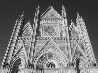 Orvieto (Umbria, Italy), facade of the medieval cathedral, or Duomo