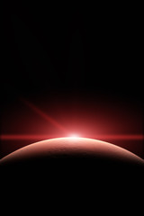 Mars. Planets in solar system. Elements of this image furnished by NASA.