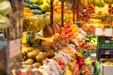 Abundance of fruits and vegetables