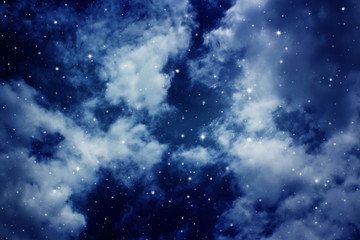 Night sky with stars.