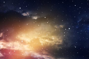 Night sky with stars.