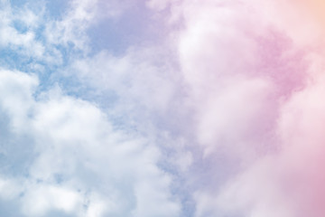 Fototapeta premium sun and cloud background with a pastel colored