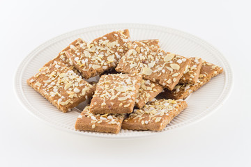Cookies. Ginger cookies on white background