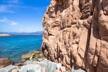 Rocca Rossa on Sardinia Island, Italia