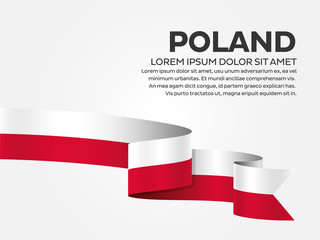 Poland flag background - obrazy, fototapety, plakaty